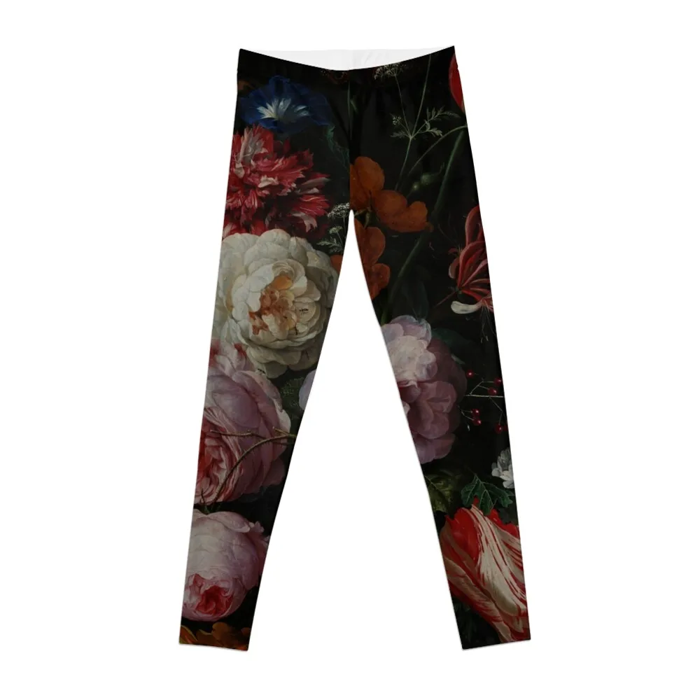 

Dutch Midnight Garden I Botanical Night Leggings trousers sport legging Women's pants Womens Leggings