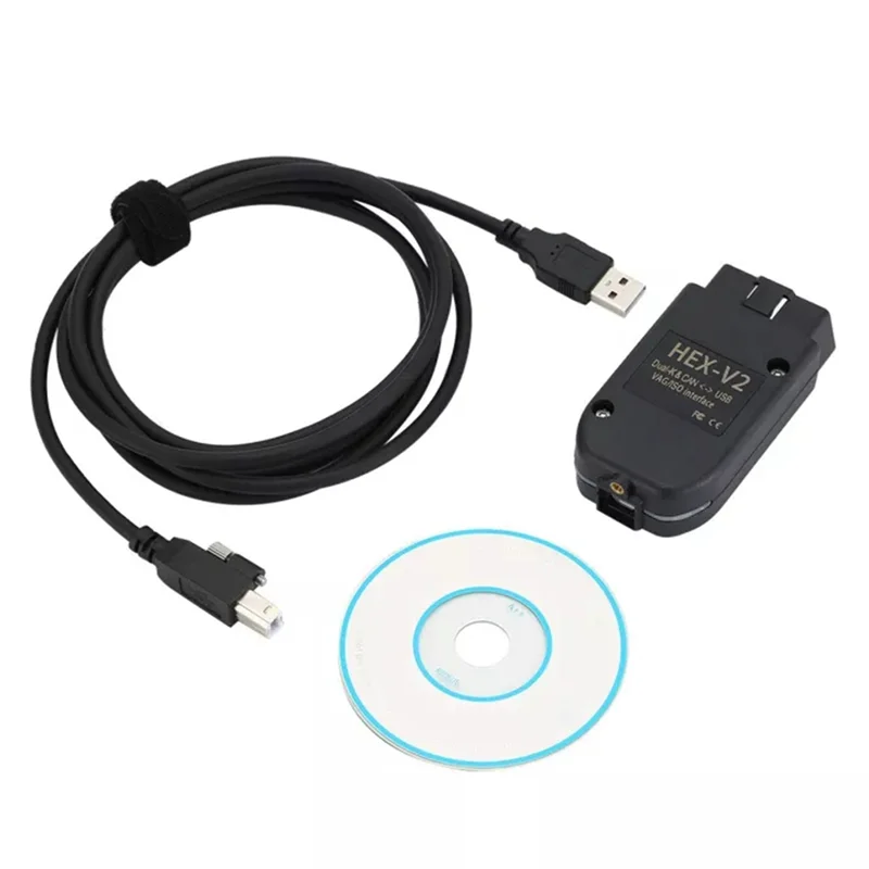 

For VAG COM 22.3 OBD2 Scanner HEX V2 USB for Golf A6 Skoda Seat Unlimited VINs ATMEGA162+16V8+FT232RQ