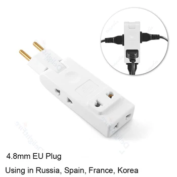 4 in 1 EU Plug Extension Socket พับฝรั่งเศสเยอรมนีสเปนปลั๊กแปลง AC Outlet US ไปยัง EU ปลั๊กอะแดปเตอร์ซ็อกเก็ตไฟฟ้า 1