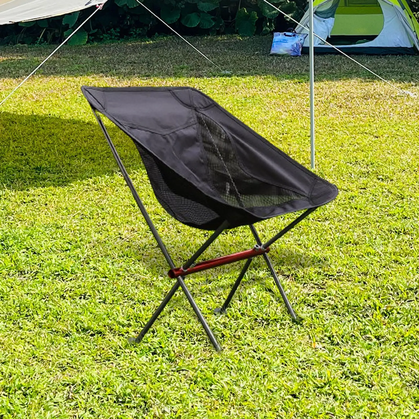 Folding Camping Chair Collapsible Folding Chair for Hiking Yard Garden
