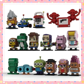 MOC Classic Story Movie Animation Cartoon Character Collection Mini Brickheadz Model Puzzle Building Blocks Toys Decoration Gitf 1