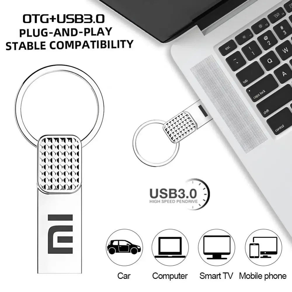 Flash Drive Xiaomi 2TB 1TB USB 3.0 High Speed Metal Waterproof Type C For Computer Storage Devices