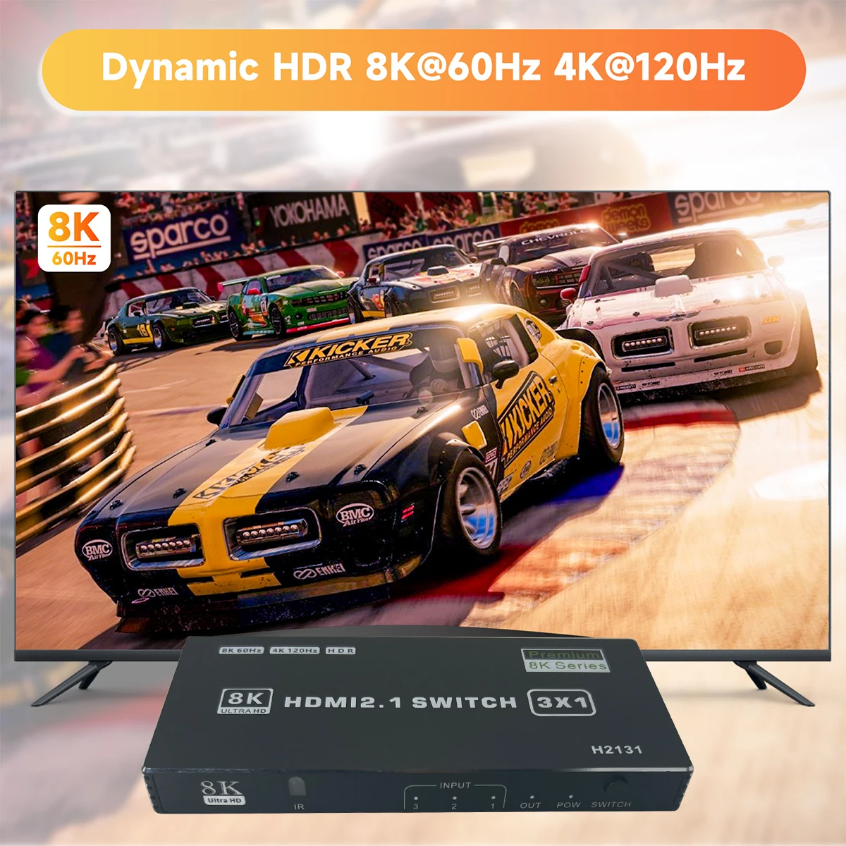 8K HDMI 2.1 ġ, 120hz 3X1 4K @ 120Hz HDMI ġ, 2.1 HDR 2K 144Hz 8K @ 60Hz HDR ġ 2.1 HDMI (Xbox ø X PS5 Invidia)