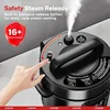 Carori 9-in-1 Electric Pressure Cooker 6 Qt,Programmable Multi-Function Cooker with Safer Vent,Olla de Presion,Rice Cooker,1000W 4