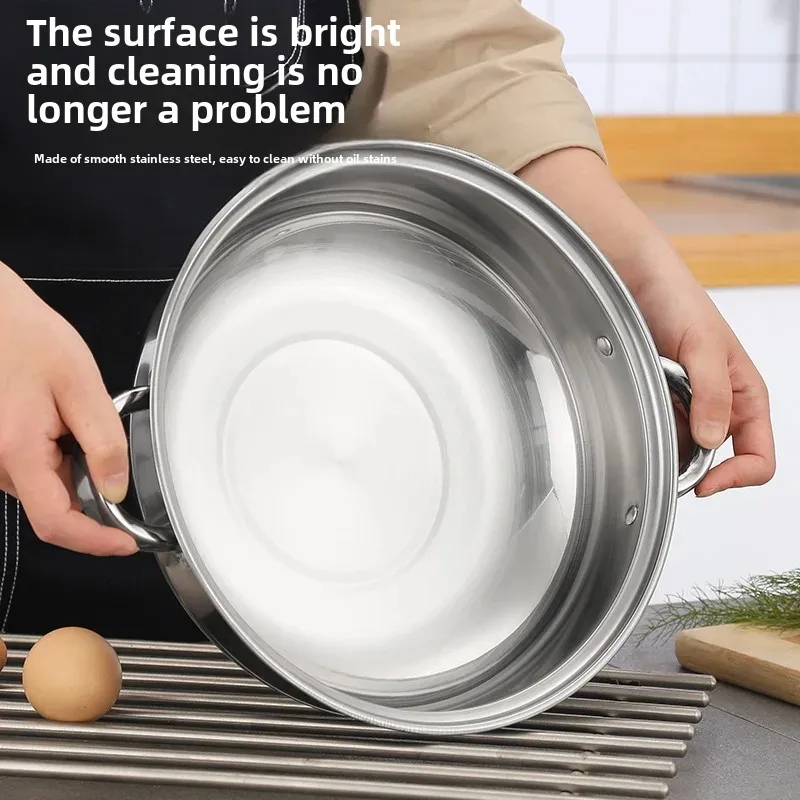 Stainless Steel Steamer Pot Double Layer Triple Layer Thickened Soup Steamer Pot Practical Gift Cookware
