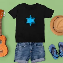 

Disney Baby Tshirt Frozen Snowflake Color Graphic Unisex Kids Loose Snowman Clothes Children Short Sleeve Kawaii Streetwear