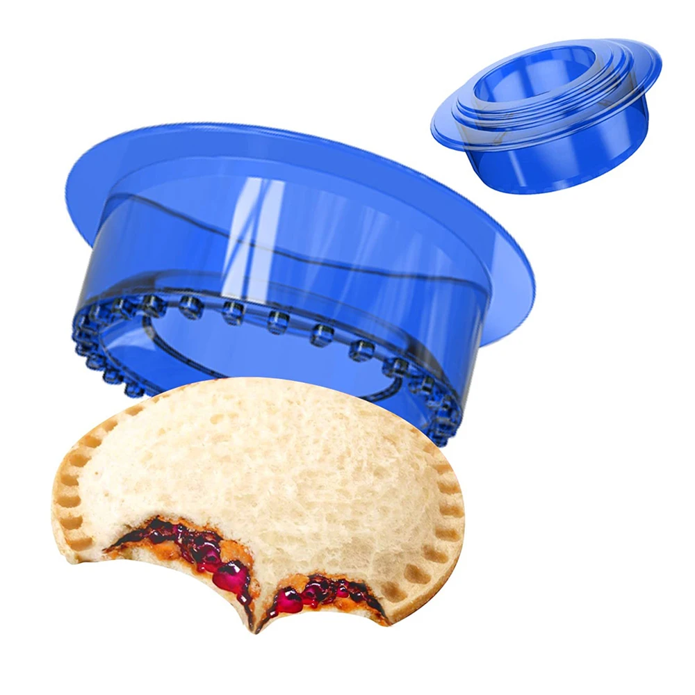 5Pcs Sandwich Cutter Round Shape Cute Mold Peanut Butter and Jelly Sandwiches Pie Cutter for Breakfast Bento Accessories