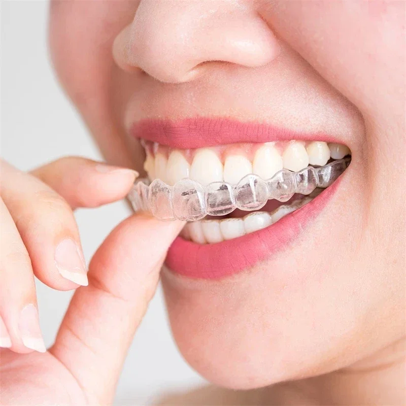 Sports Mouth Guard 2pcs Silicone Night Anti Snoring Bruxism Whitening Teeth Mouth Tray