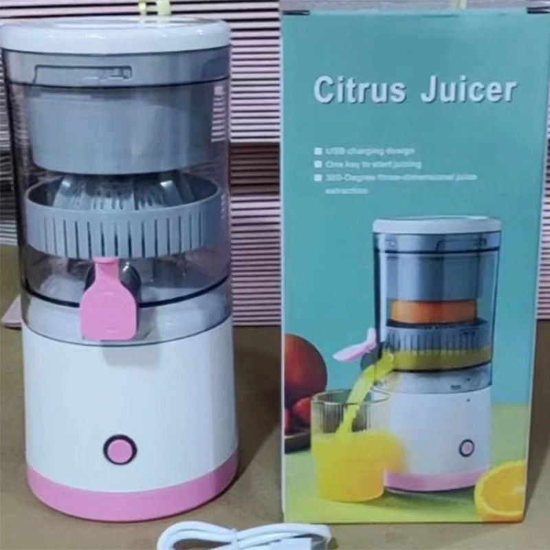 Household fully automatic juice separation slow juicer DC 7.4V portable charging rotating fruit and vegetable juicer