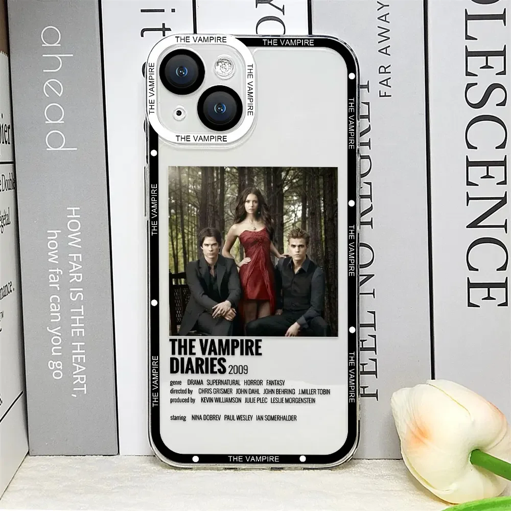 Vampire Diaries Damon Clear Soft Phone Case - Hot TV Show Inspired Cover