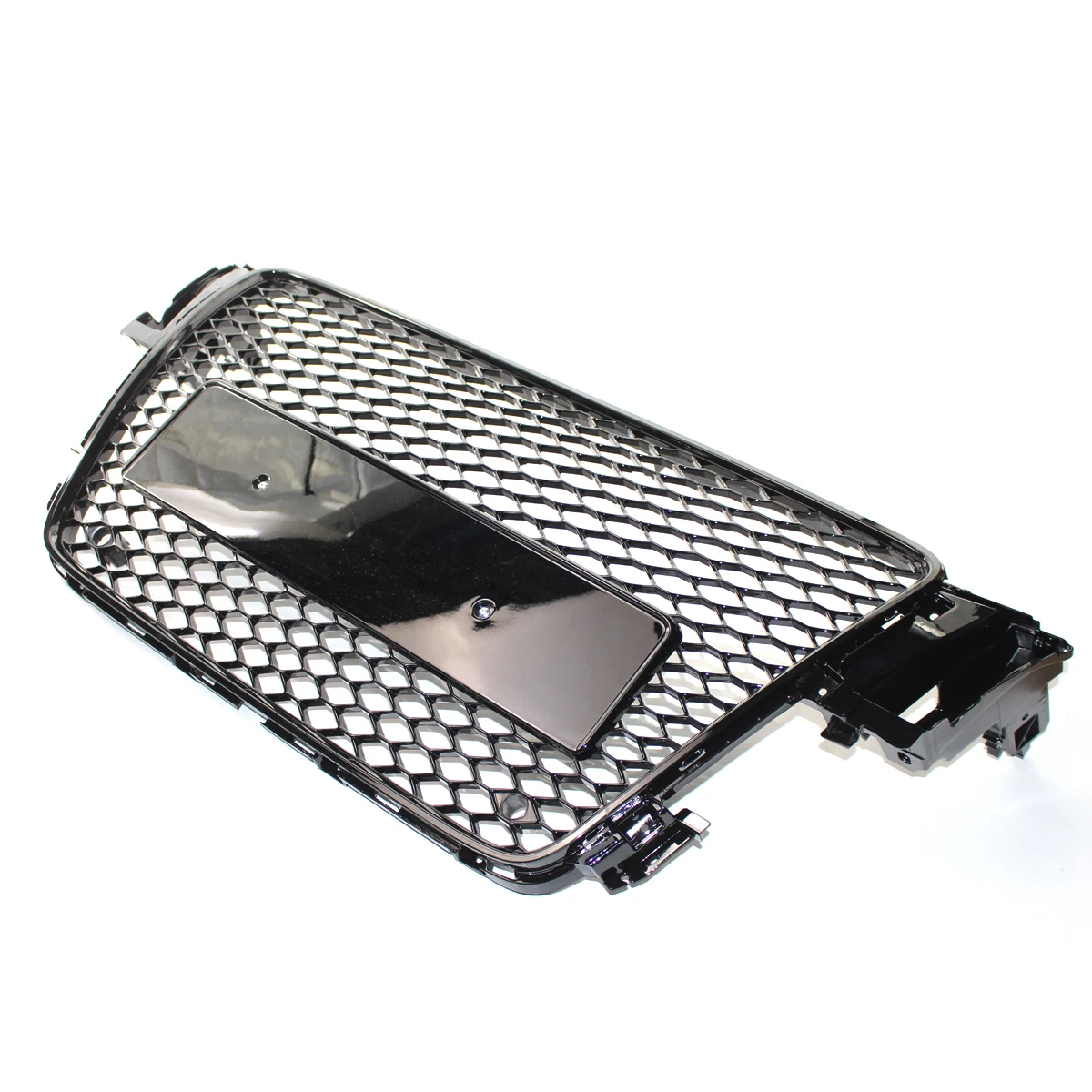 Car Front Bumper Grille Cover For Audi A5 S5 8T 2008-2012 Honeycomb Mesh ABS Sport Style Glossy Black Grills