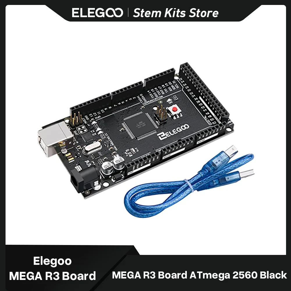 ELEGOO-MEGA-R3-Board-ATmega-2560-USB-Cable-Compatible-with-Arduino-IDE ...
