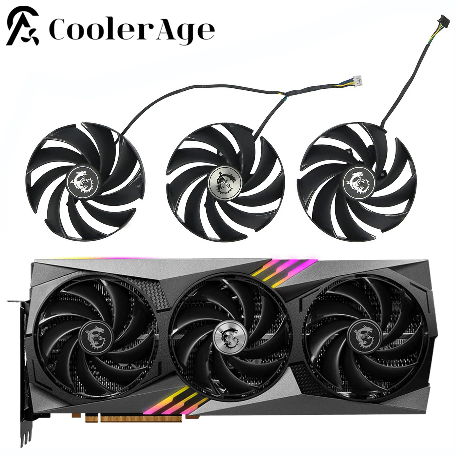 Per Msi Rtx 4080 4090 Gaming X Trio Ventola Per Scheda Video 95Mm Muslimex Rtx4080 Rtx4090 Scheda Grafica Sostitutiva Gpu