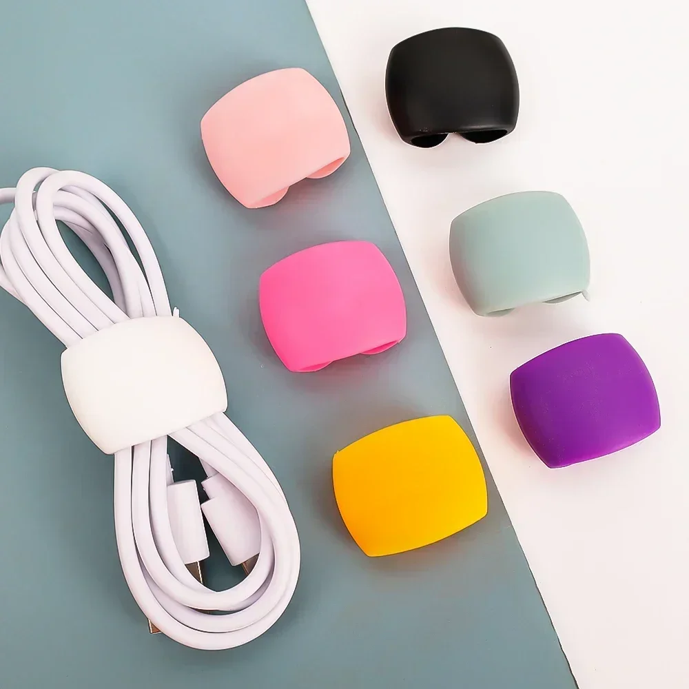 Portable Cable Clips Desktop USB Charging Cord Management Reusable Cord Organizer Wire Holder Protectors 1-20PCS Home Office