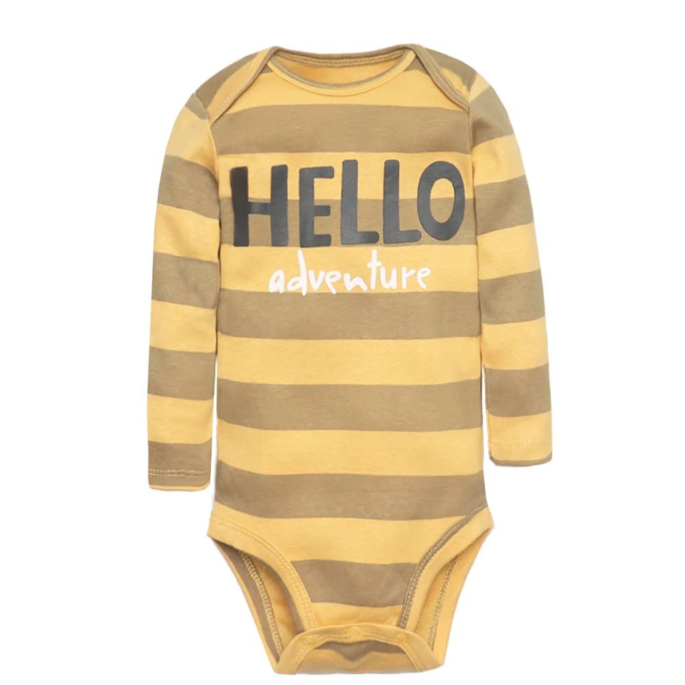 3/4/5Pieces Baby Bodysuits Soft Cotton Dinosaur Cartoon Baby Boy Clothes Infant Newborn Girl Clothing Long Sleeves Bebe Jumpsuit images - 6