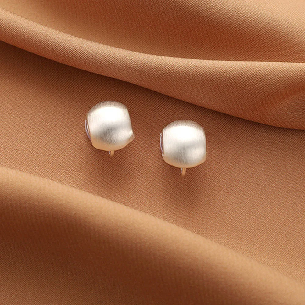 ear clip earrings clip earrings ear clip Gold Color Geometric Round Heart Clip On Earrings For Women Non Pierced Metal Jewelry Party Gift Aretes Para Mujer