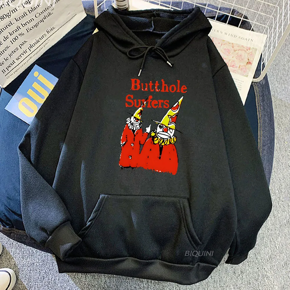 

Grunge Band Buttholee Surferss Hoodie Popular Retro for Men Clothes Printed Graphic Hoody Fleece Long Sleeve Pullovers Fall Tops
