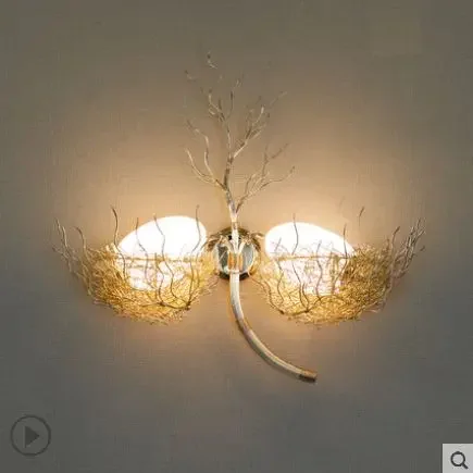 Скандинавская индивидуальная настенная лампа для гостиной, ресторана, коридора, светодиодная лампа для спальни, прикроватная лампа, креативный светильник для лестницы