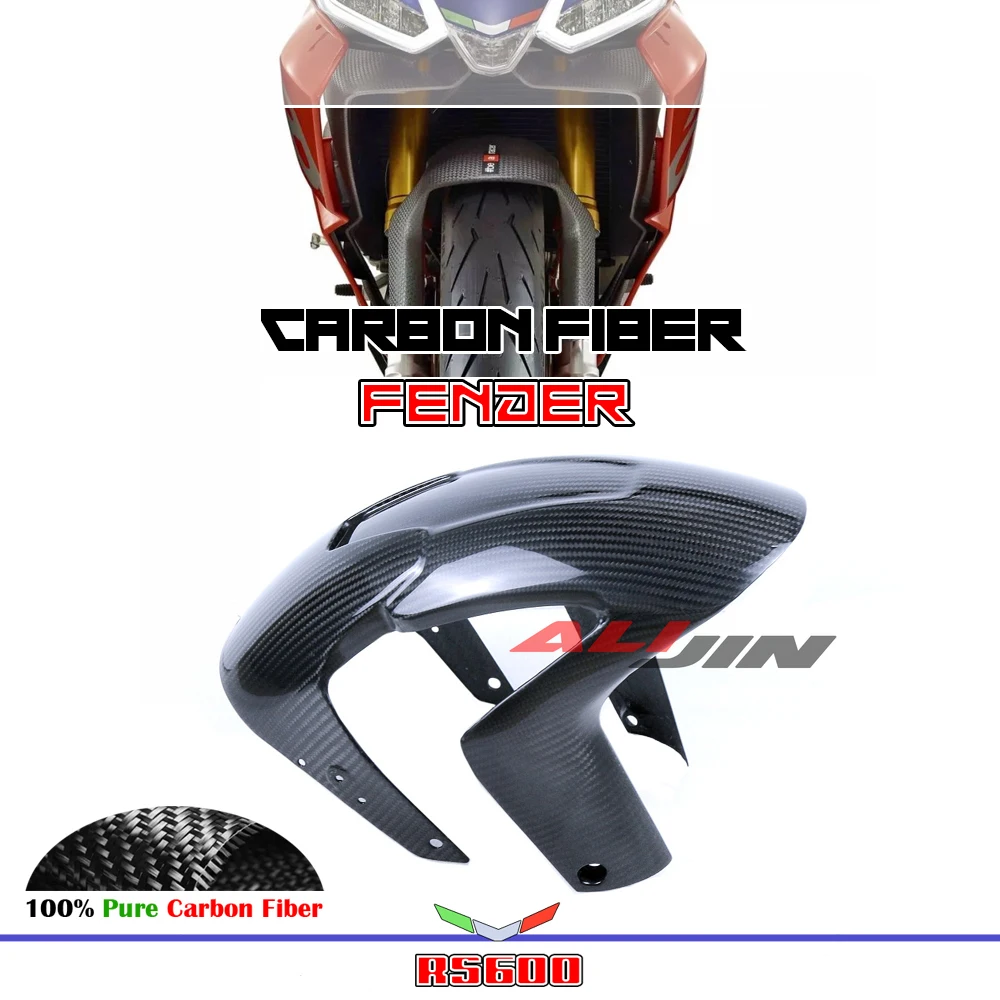 

100% Real Dry Carbon Fiber For Aprilia RS660 Tuono 660 2021-2023 Motorcycle Front Fairing Mudguard Fender Tire Hugger Cover