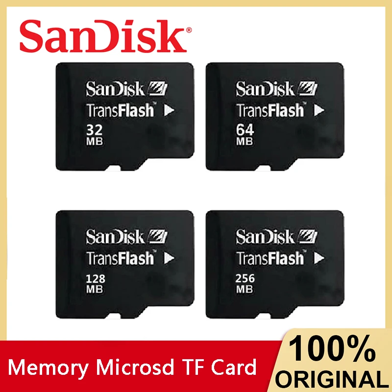 

10pcs/lot Sandisk 32MB 64MB 128MB 256MB 512MB 1GB Micro SD Card Memory Microsd TF Card For Mobile phones Digital cameras