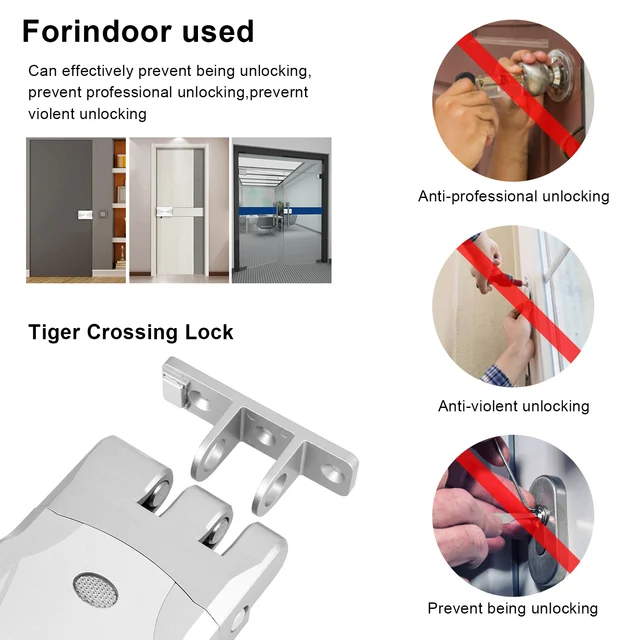YiHESZ 433Mhz Remote Control Door Lock Dual Motor Touch Lock/unlock Invisible Deadbolt Smart Lock Tuya App Control VS Wafu 026 3