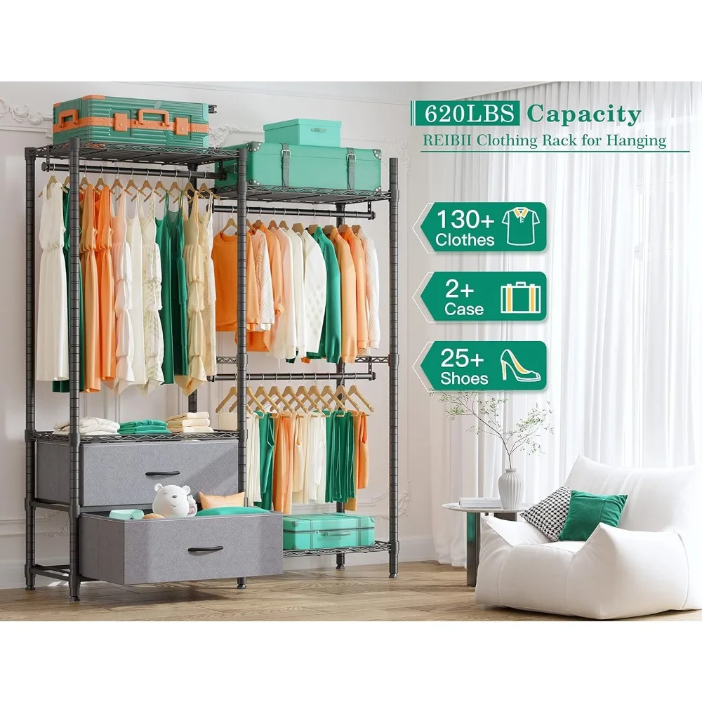 Bedroom Clothes Cabinet Portable Wardrobe for Clothes Closet for Room Assembly Multifunctional Furniture Home 2