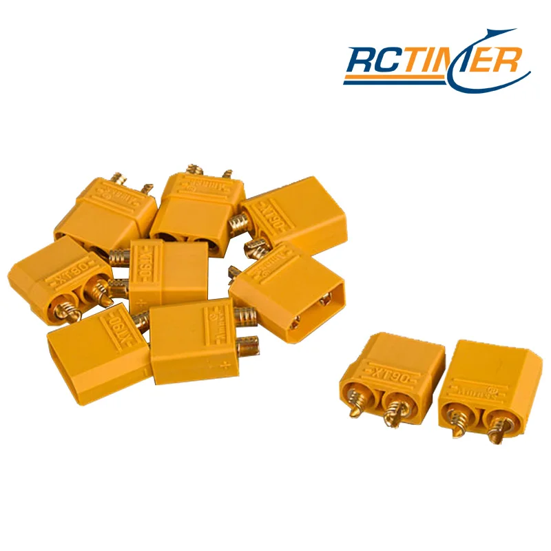 XT90H Stecker + Buchse, 1-10 Paar Hochstrom Goldstecker 4,5mm AMASS