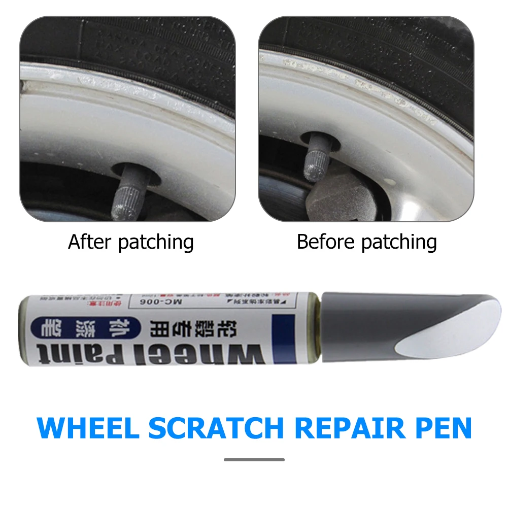 Car Scratch Remover Car Wheel Paint Scratch Repair Pen Waterproof Paint Marker Pen Auto Tyre Care
