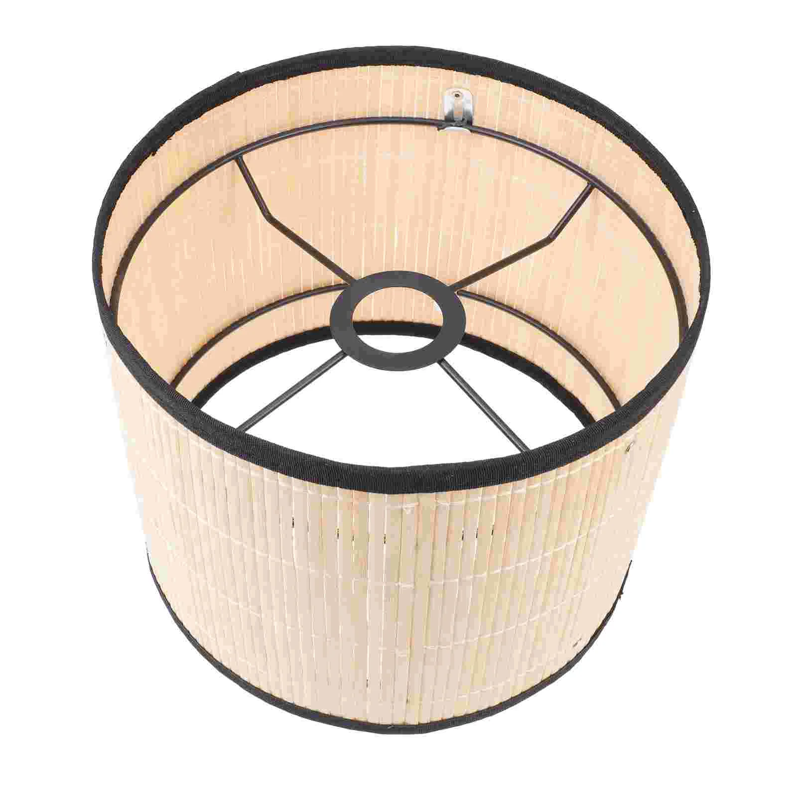 

E27 Bamboo Lampshade Household Chandelier Stylish Pendant Exquisite Cover Decor Color Fine