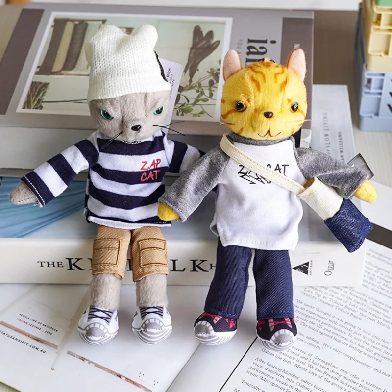 2023 New Cartoon Cool Cat Pulling Cat Plush Pendant Doll Cute