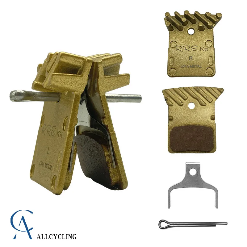 Rrskit Golden Bicycle Brake Resin Pad Road Mtb Bike Pads Per Shimano L03A Ultegra R9170 R8070 R7070 Rs805 Rs505 Xtr M9100 K02S