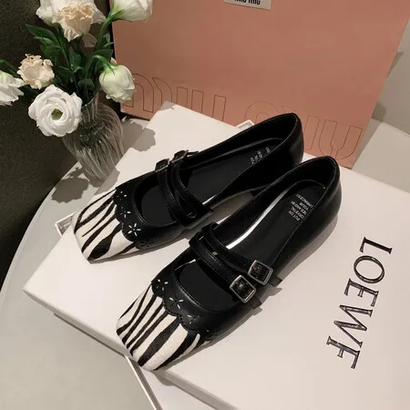 Low Heels Mary Janes Shoes for Women Dress Pump 2024 Cowhide Genuine Leather Women's Heeled Party Office Wedding Lolita Shoes
