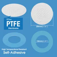 48PCS/Piece PTFE 0.2um Waterproof Breathable Membrane Paster Synthetic Filter Adhesive Sticker for Mushroom Tissue Culture Lid 2