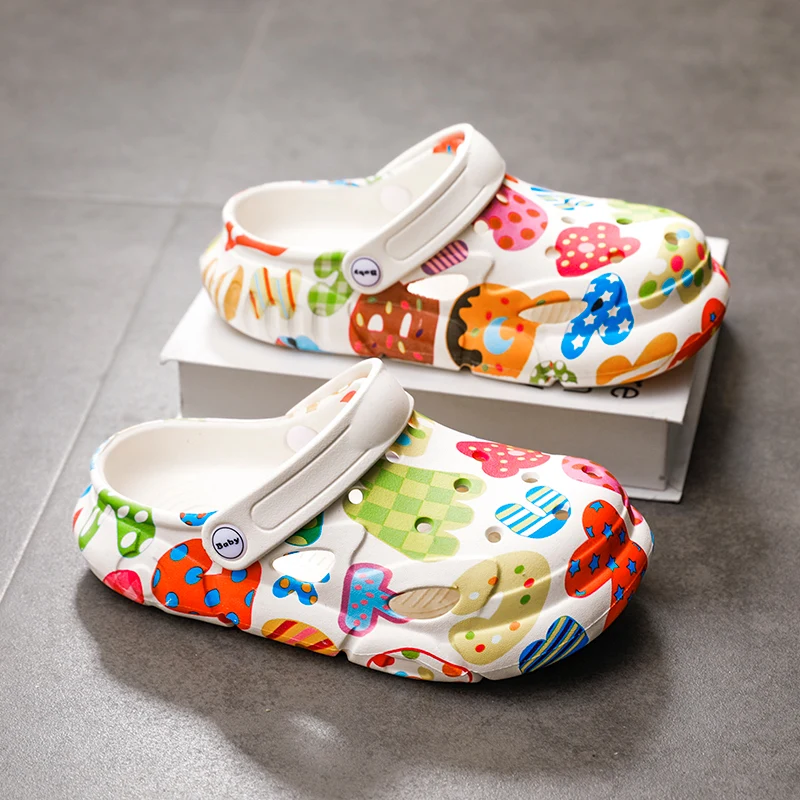 Children Shoes Girls Sandals Fashion Luxury Designer Kids Clogs Soft Platform Summer EVA Slippers For Girls