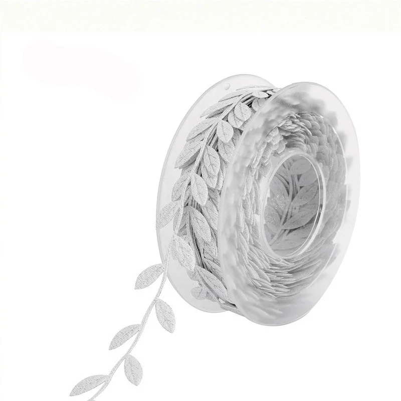 (5meters/roll) Leaf Shape Ultrasonic Embossed Leaf With Lace DIY Handmade Decoration Flower Packaging Gift Wrapping