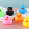 Baby Bath Toys Cute Little Yellow Duck Bath Toys Bathroom Bath Swimming Water Toy Soft Floating Rubber Duck Squeeze Sound Toy 1