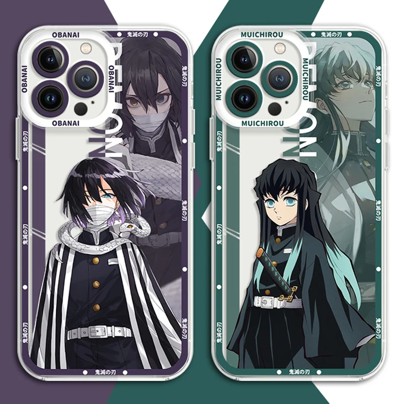 Demon Slayer funda de silicona transparente para Xiaomi Redmi Note 12 Turbo, 12S, 11 Pro Plus, 11S, 10S, 9S, 10, 9, 8, 7, 6, 10C, K60 Pro, K60E