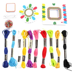 Friendship Bracelets Making Kit DIY Wear Ultimate Friendship Bracelet Kids Jewelry Craft Activity Toys Multi-Color Embroidery