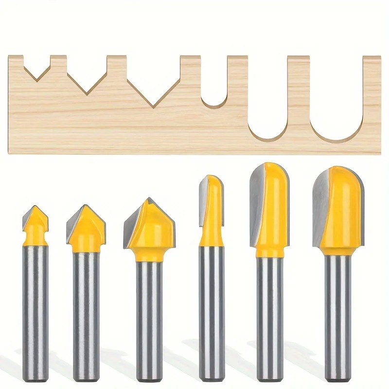 Set Di Punte Rotonde Per Fresatrice Angolare, Con Gambo Da 1,27 Cm, Per