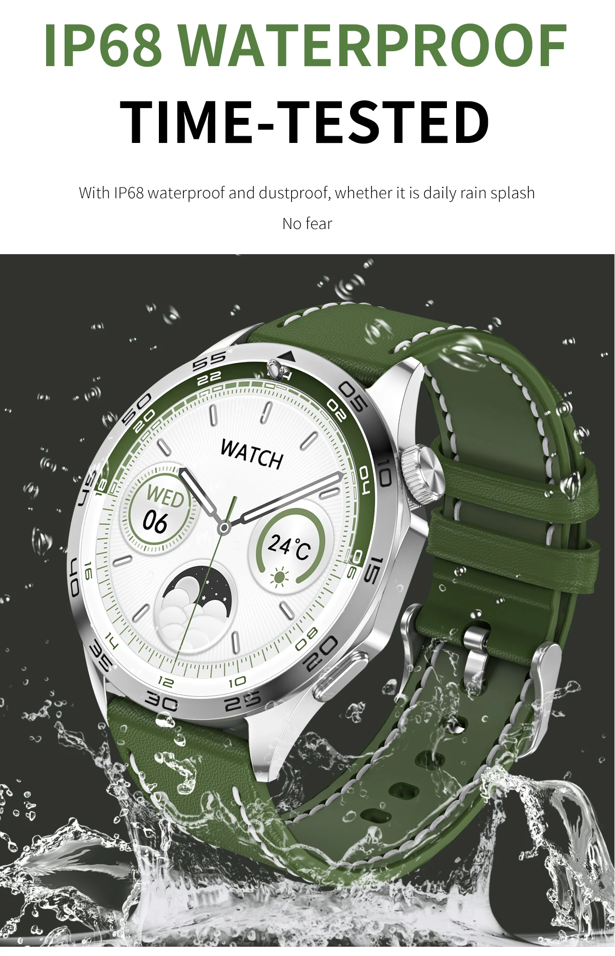 GT4 Ʈ ġ  GPS ƮĿ, AMOLED 466x466 HD ȭ, ׻ ǰ  ǥ,  ȭ, ߿ Ʈġ, 1.43 ġ
