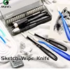 Marie's 23pcs Art Sketch Wipe Knife with Box,Rubbing Blending Brush,Smearing Tool for Sketching,Drawing,Mixing for Adults,Artist 1