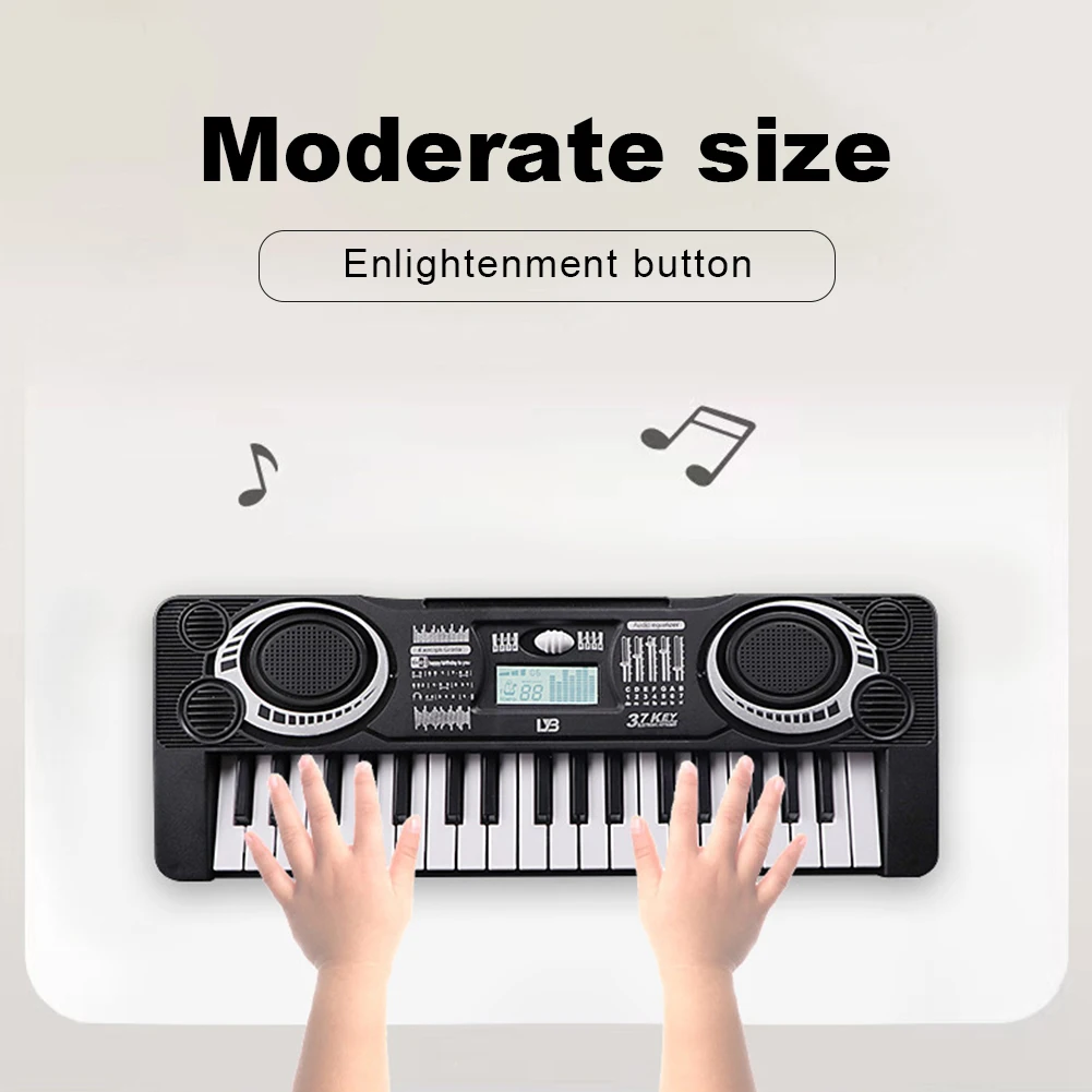 Portable Electronic Piano Keyboard. Children's Musical Instrument LED Display 37 Keys Digital Keyboard 1