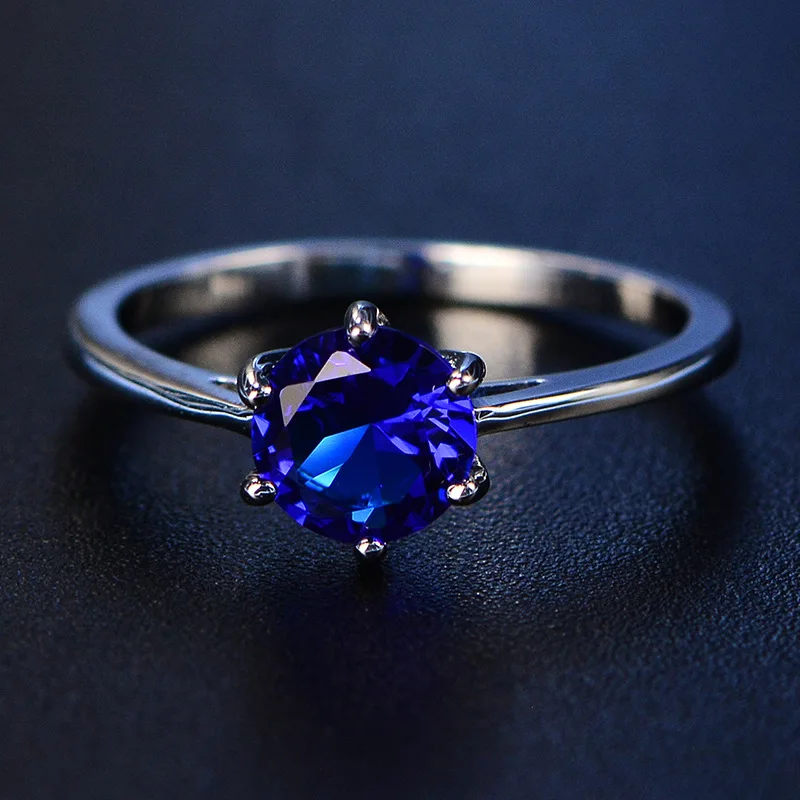 Silver Emerald Gemstone Ring 5