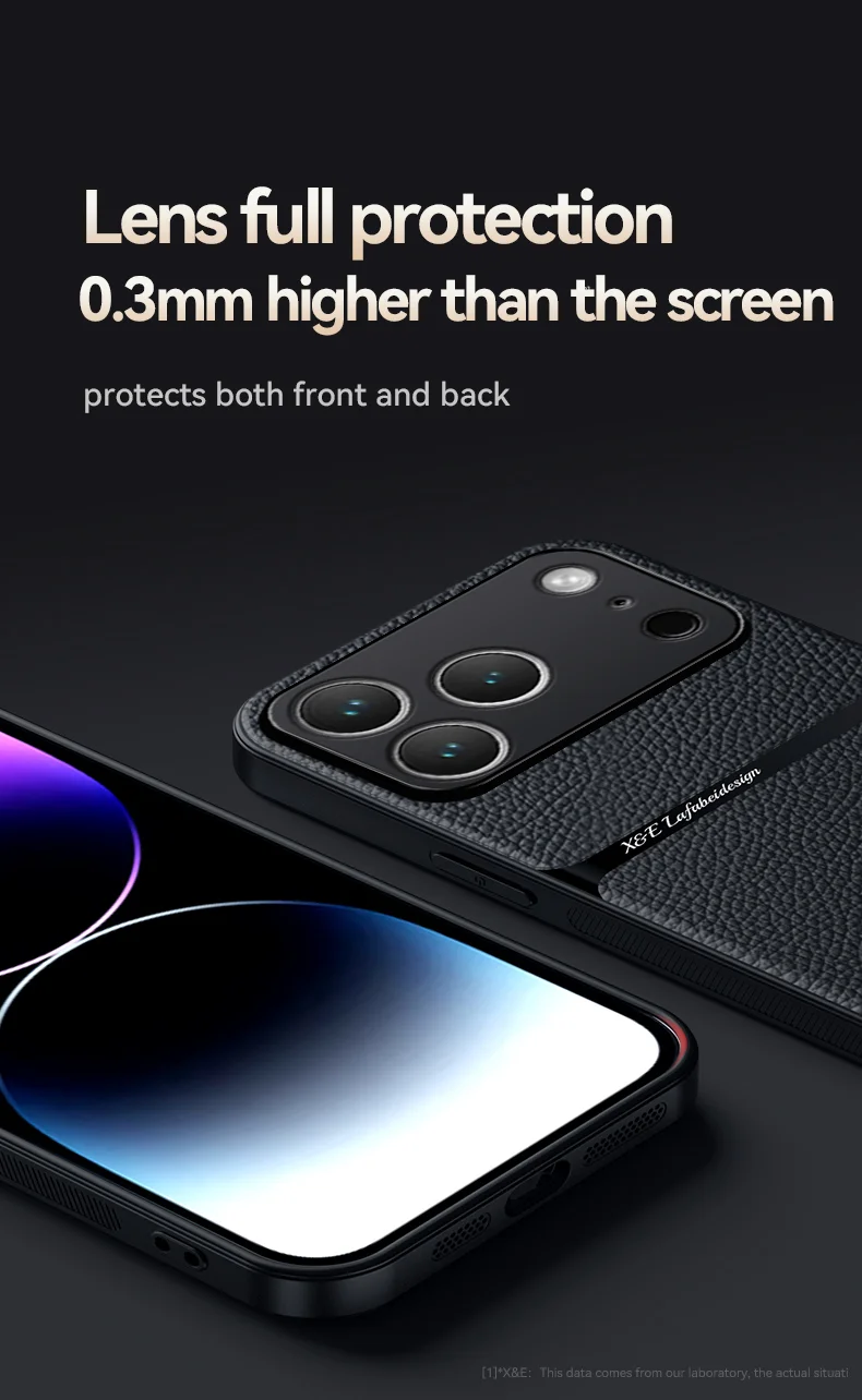 Magnetic Leather Back Case for iPhone 17 & 16 Series – Premium Protective Car Holder Phone Cover