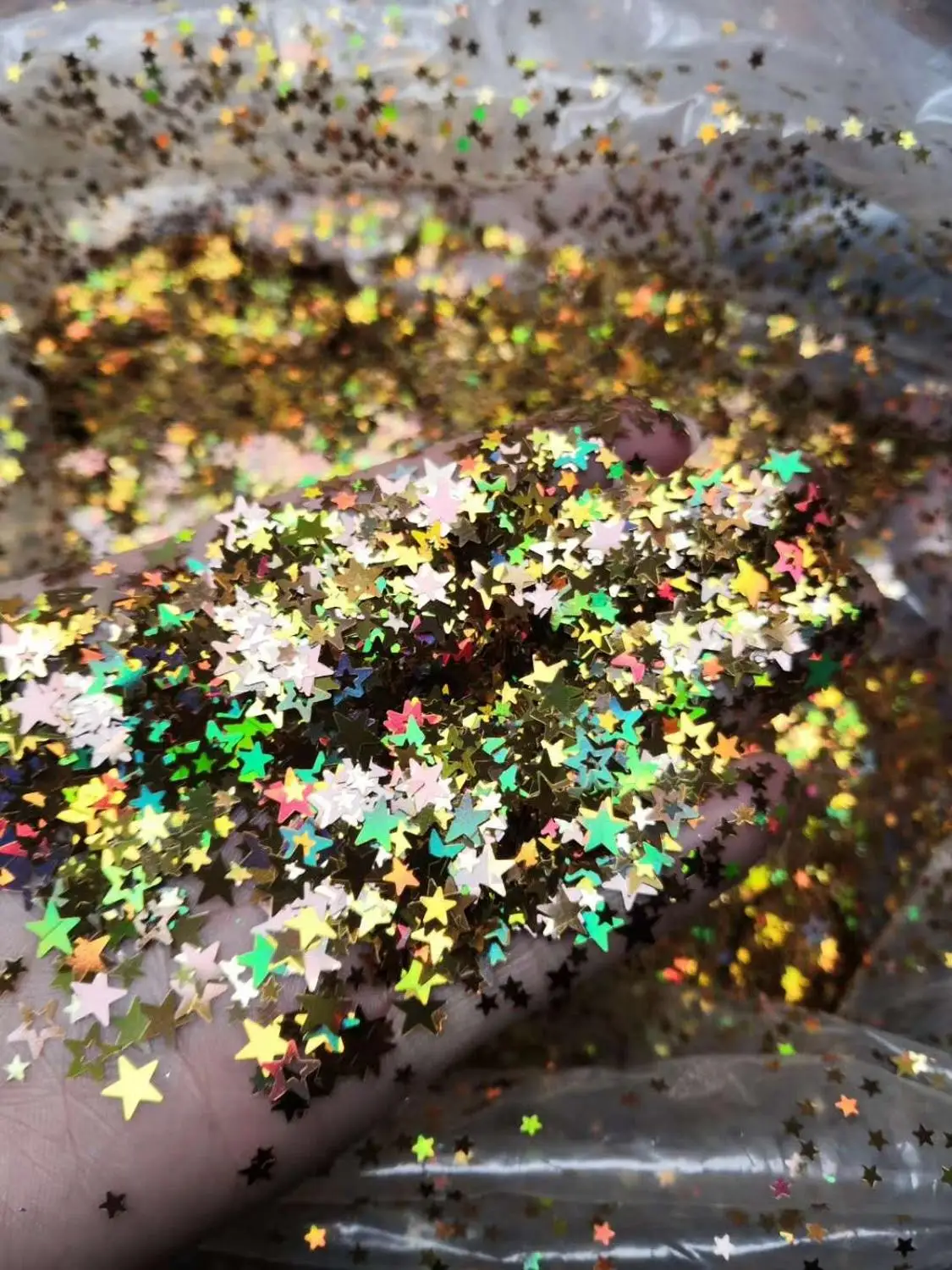 

50g Laser Star Sequins Nail Glitter Spangle Paillettes Ultra-thin Flakes 3D Holographic Glitter Nail Art Manicure DIY Decoration