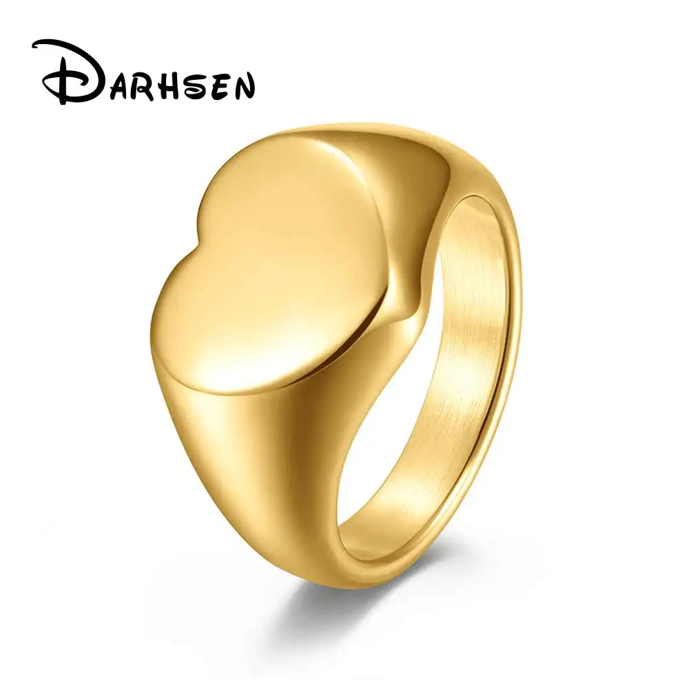 

Unisex Men Women Wedding Rings Cute Heart Shape Silver Color Fashion Jewelry Stainless Steel Large Size 5 6 7 8 9 10