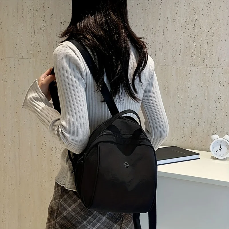 Large Capacity Women's Fashion Backpacks Nylon Shell Travel Backpacks Multi Layer Pocket Handbags For Women Travel