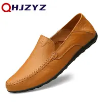 Genuine Leather Men Shoes Casual Italian Mens Loafers Moccasins Luxury Brand Formal Slip on Male Boat Shoes Zapatos De Hombre 1