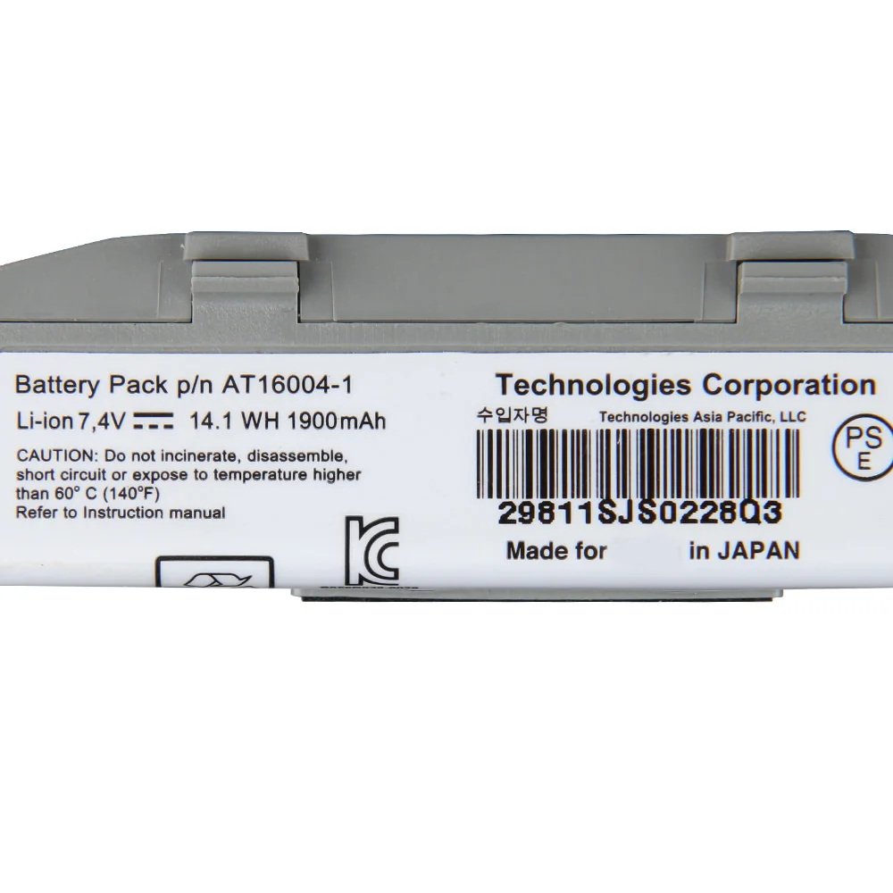 New Battery AT16004-1 for Zebra QL220 QL320 Plus QL220+ QL320+ 1900mAh Quality 7.4V Replacement battery 14.1Wh