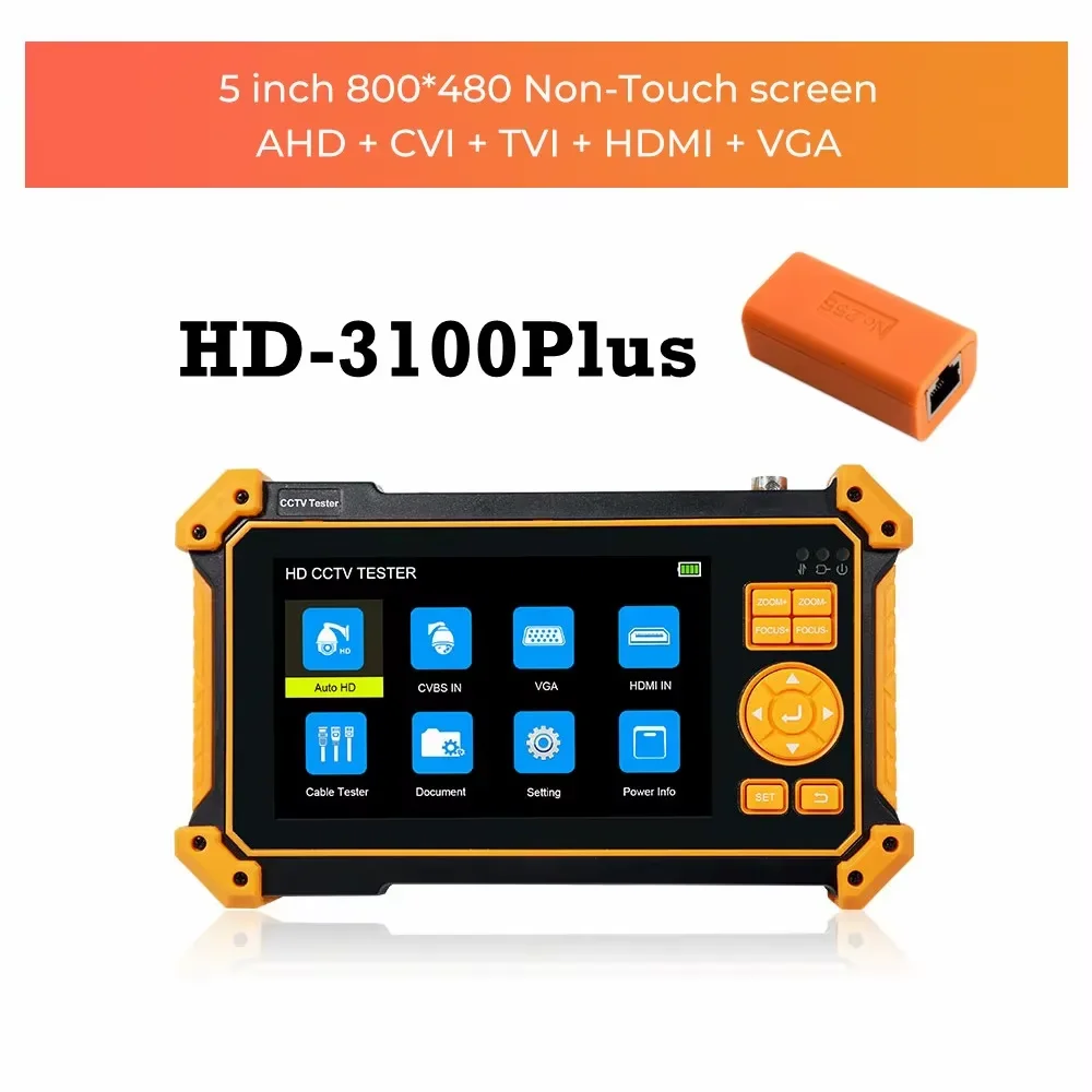 IPC-5200C Plus Tester per Telecamere IP con Monitor Touch Screen IPS da 5,4 Pollici, Supporto AHD/CVI/TVI/SDI/CVBS/IP - immagine 5
